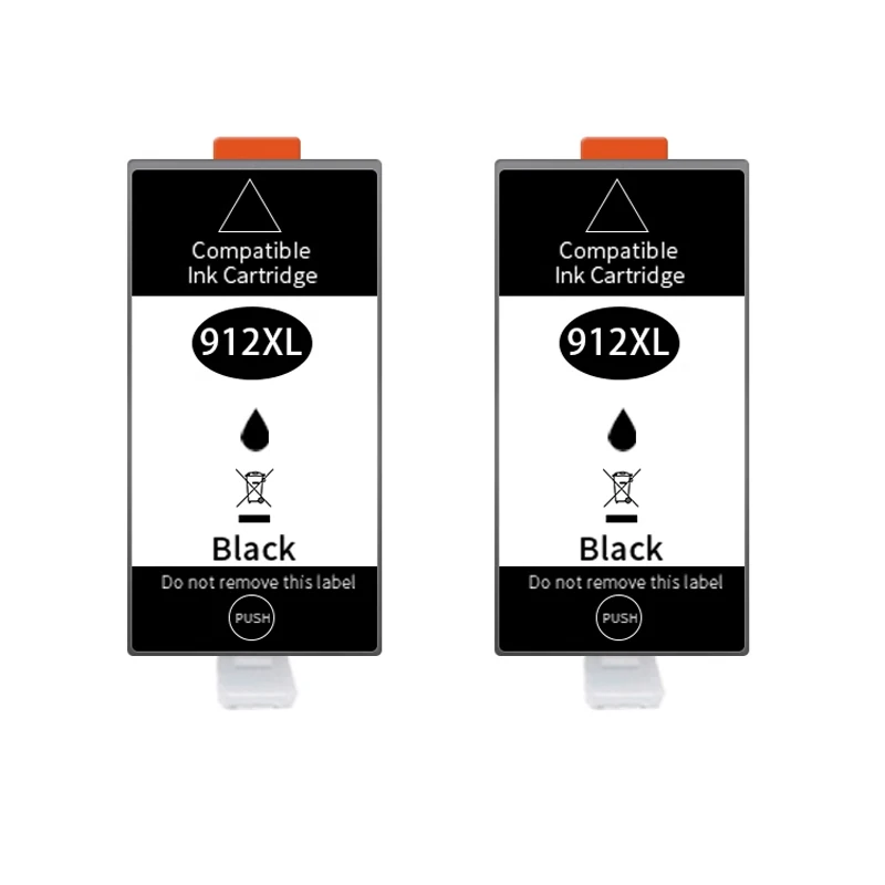2 Cartuchos Traseros N.° 912xl 912 Para Hp Officejet 8010 8012 8013 8014 8015 8017 8018 8020 8022 8023 8024 8025 8026 8028 8035