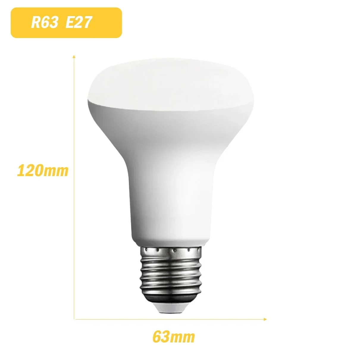 (r63 10w E27, 4000k) Paquete De 2 Luces Led Para Baño Con Forma De Hongo, Sin Parpadeos, Impermeables, Aptas Para Baños.