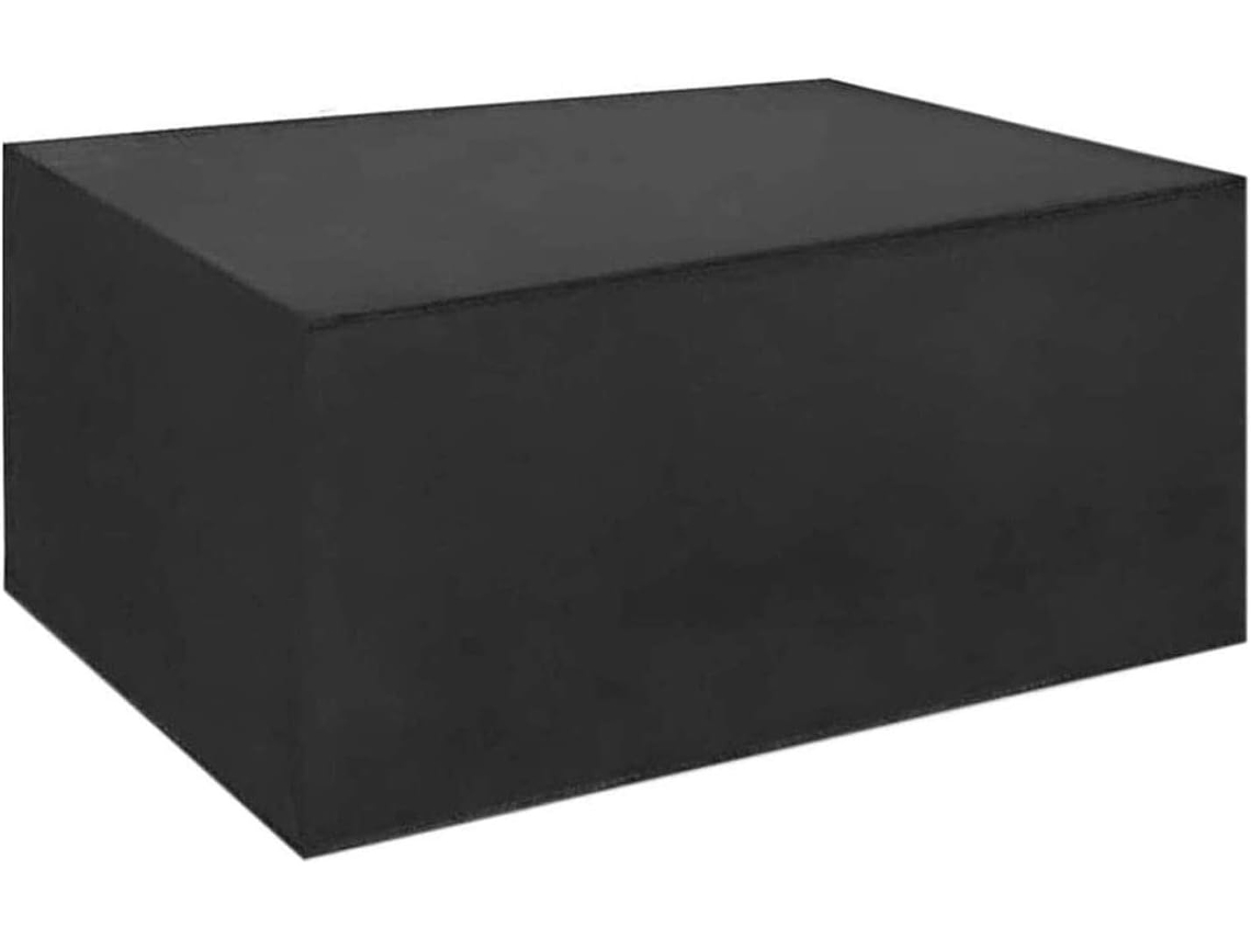 Funda para mesa de centro de exterior, impermeable y con revestimiento resistente a los rayos UV, de tela Oxford resistente a la intemperie.