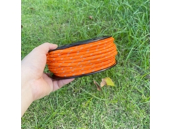Cuerda reflectante de 6 mm para camping, 30 m² – Cuerda resistente al viento para tiendas de campaña/toldos (naranja) Czhhmart