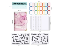 Juego de 8 cuadernos económicos MDUG A6 con estampado dorado y mármol.