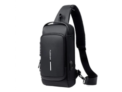 Mochila Tiracolo Anti Roubo Preto