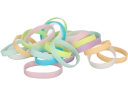 Conjunto De Pulseras De Silicona Elásticas Y Coloridas, Cómodas Para Usar En Fiestas, 24 Piezas.