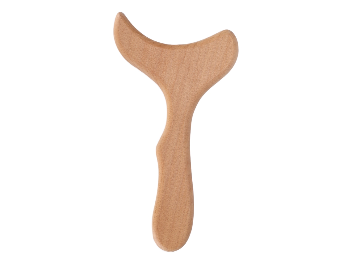 Tabla de madera para estimulación linfática, reducción de celulitis y masaje corporal Laopipfu
