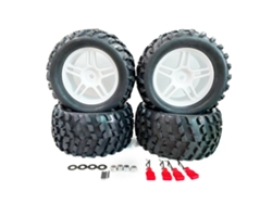 1822bl-d 4pcs Neumáticos Ruedas Más Grandes Mejorados Hexágono 12mm Wltoys 144001 144010 124017 124018 124019 Piezas Rc