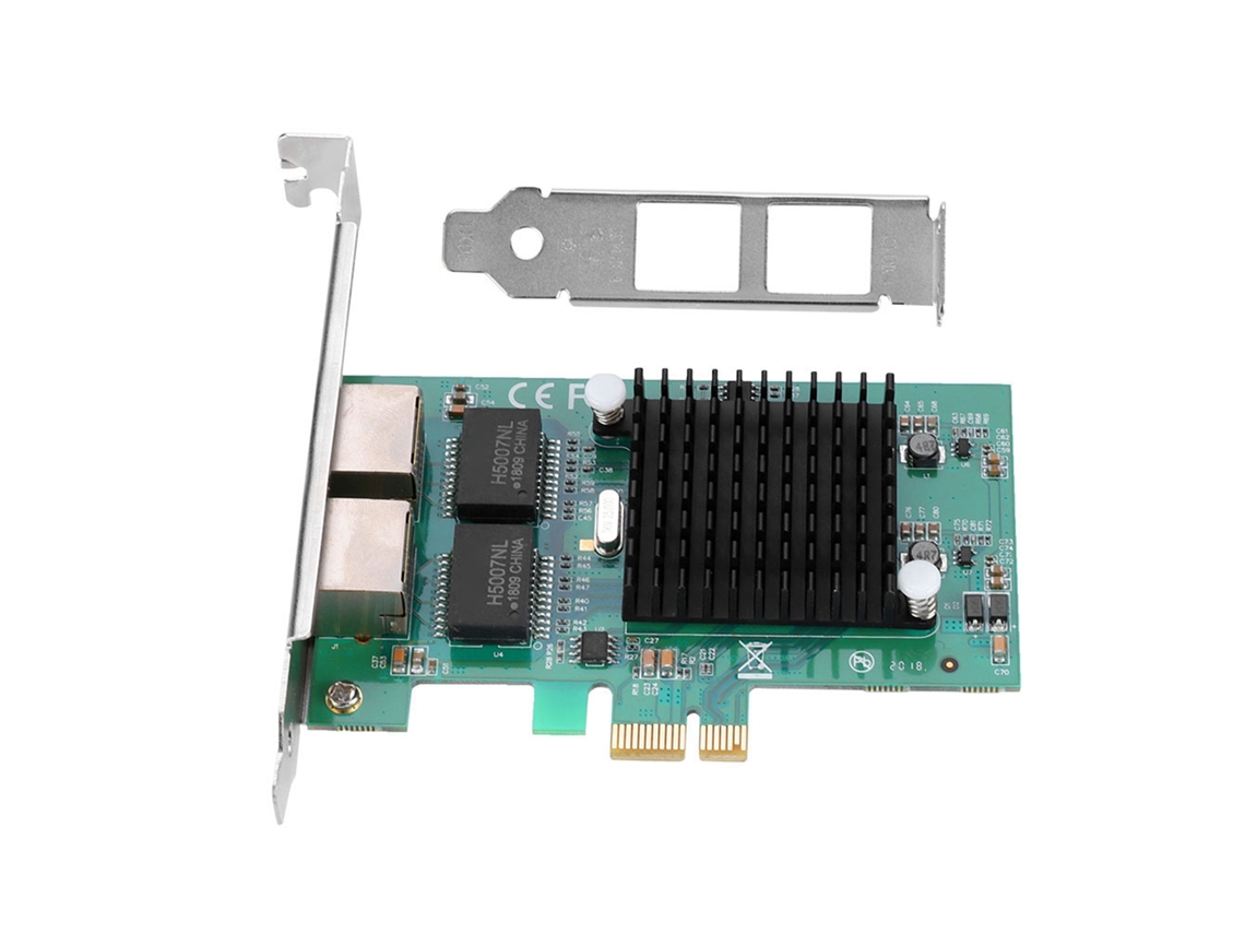 Tarjeta De Red Ethernet Gigabit De Doble Puerto Intel 82575eb Adaptador Wifi Pci-e Rj45