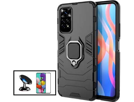 Kit Carcasa 3x1 + Protector de Pantalla Xiaomi Poco M4 Pro PHONECARE Negro