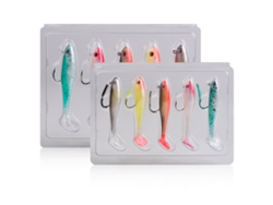 5pcs Señuelo De Pesca Con Anzuelo Simple Cola T Jig Head Blanda Sumergible Bait