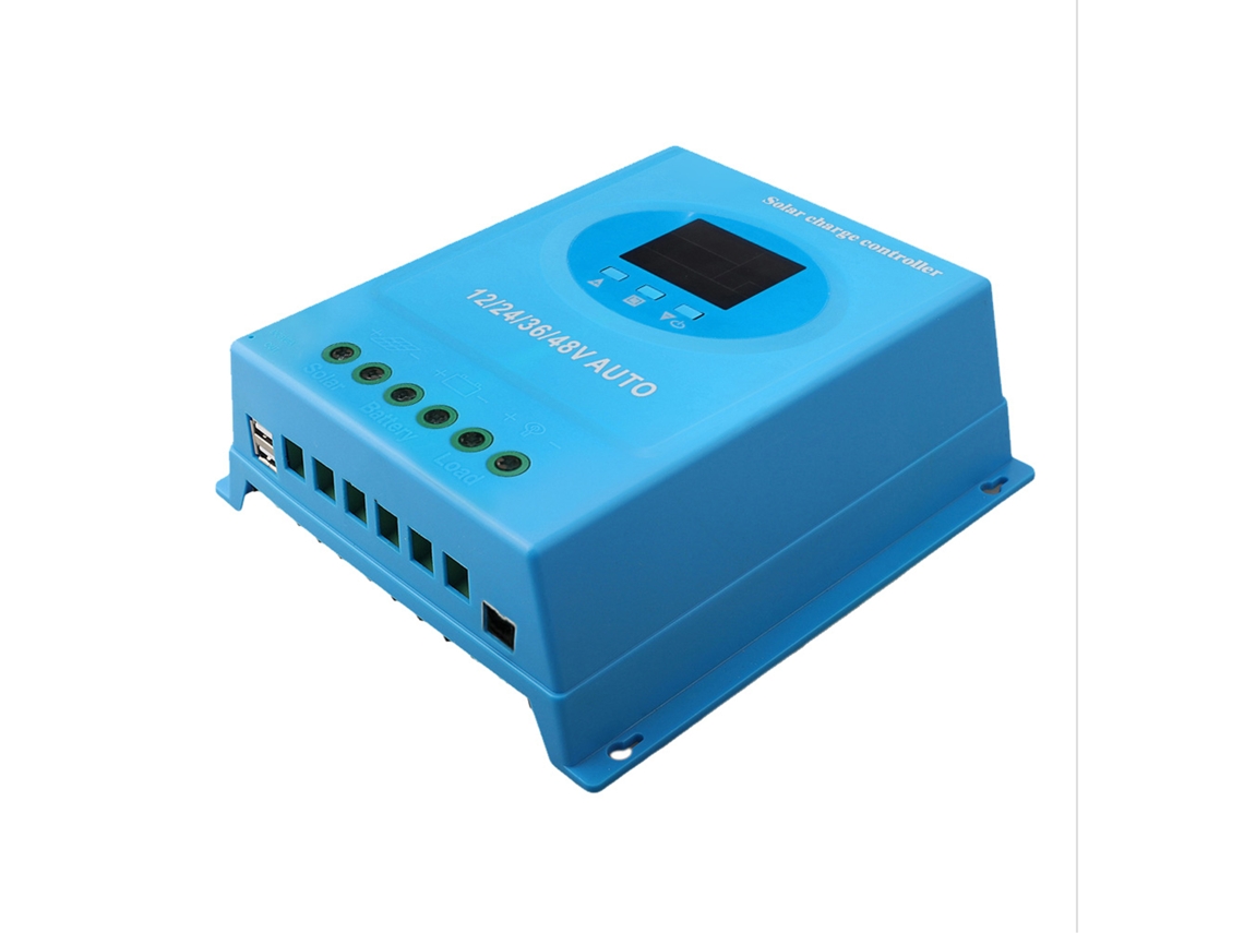 Controlador de carga solar MPPT (adaptación automática, pantalla LCD)