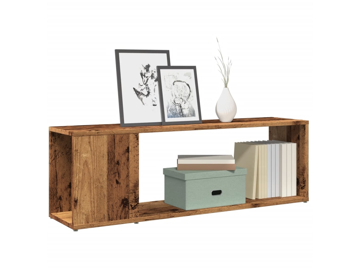 Mueble Para Tv Madera Ingeniería Madera Envejecida 100x24x32 Cm