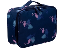 Organizador portátil de artículos de aseo personal en tejido Oxford impermeable.
