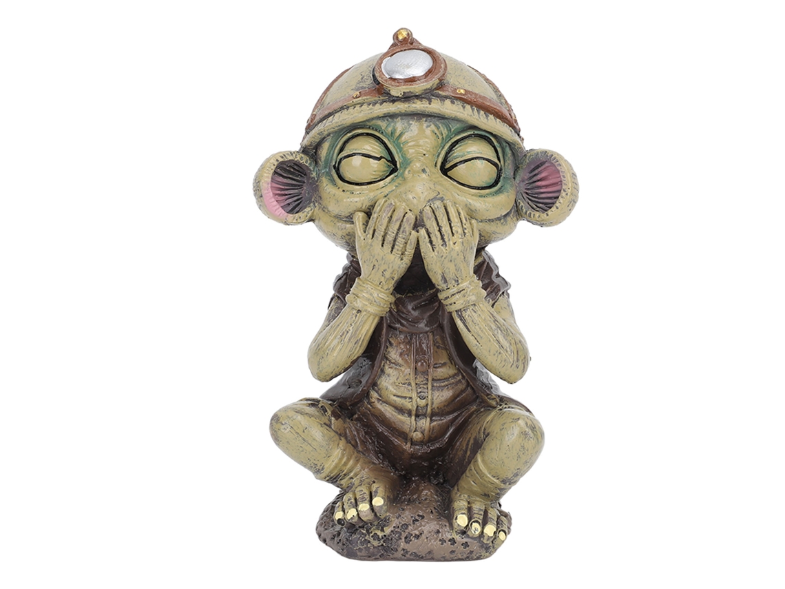 Divertida Estatua Decorativa De Resina Con Forma De Extraterrestre Para Jardín, Ideal Para Halloween, Tanto Para Interiores Como Para Exteriores.