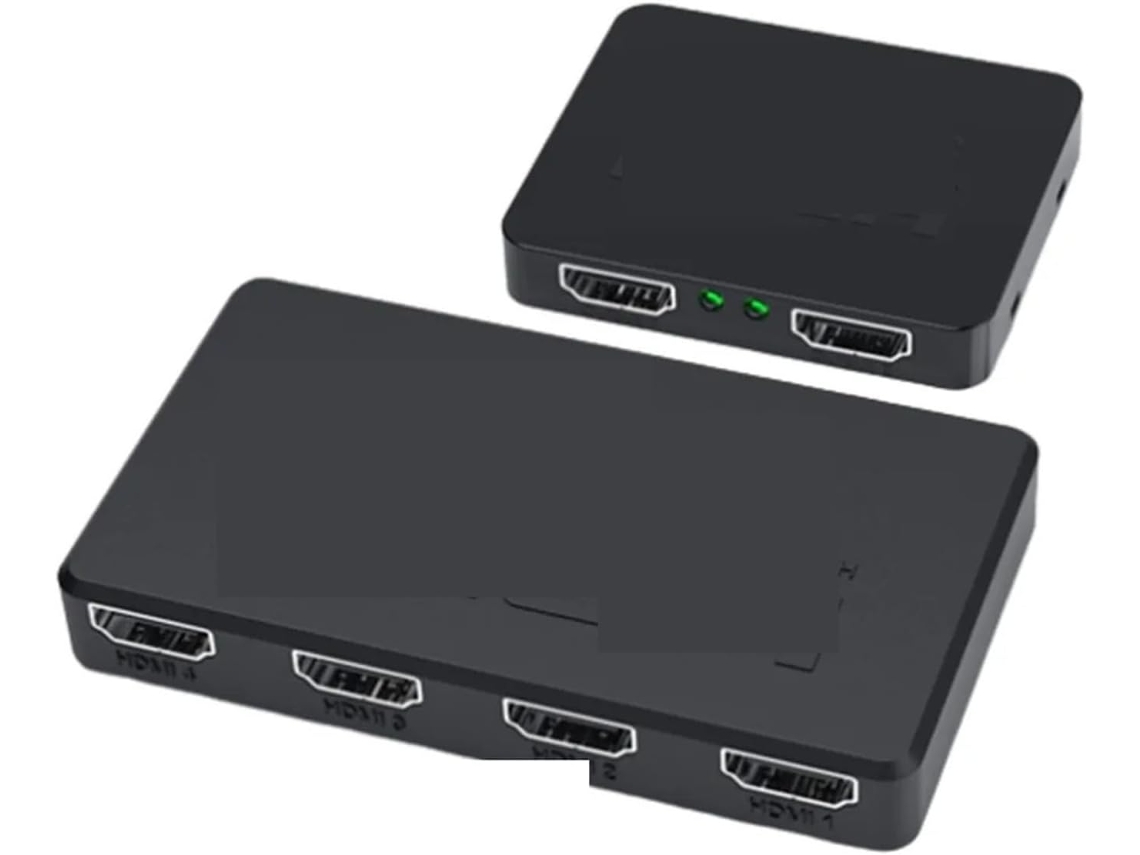 Divisor 4k 1x2/1x4, Amplificador De 1 Entrada Y 4 Salidas, Divisor De Vídeo