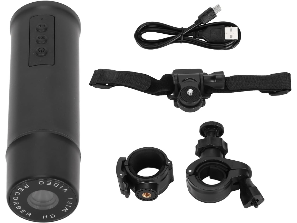 Cámara De Casco De Motocicleta Gran Angular 1080p, Mini Cámara De Salpicadero Wan Para Deportes