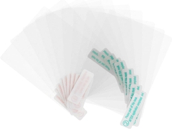 50 Láminas Adhesivas Electrostáticas Transparentes De 80x60 Mm Para Parabrisas Con Adherencia Estática.