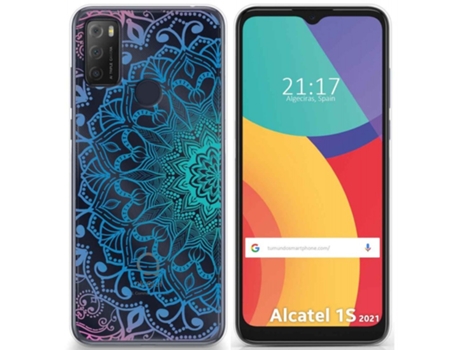 Carcasa Alcatel 1S 2021 / 3L 2021 TUMUNDOSMARTPHONE Dibujos Transparente Multicolor