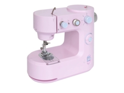 Máquina de coser, diseño compacto, control de dos velocidades, rosa OEM