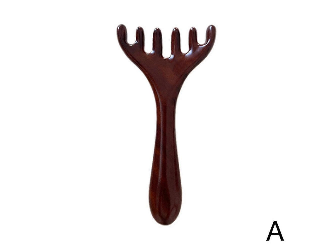 Peine de masaje de madera de dientes anchos para el cuidado del cabello y el cuero cabelludo, peine de sándalo, regalo de la tienda Jinyubo