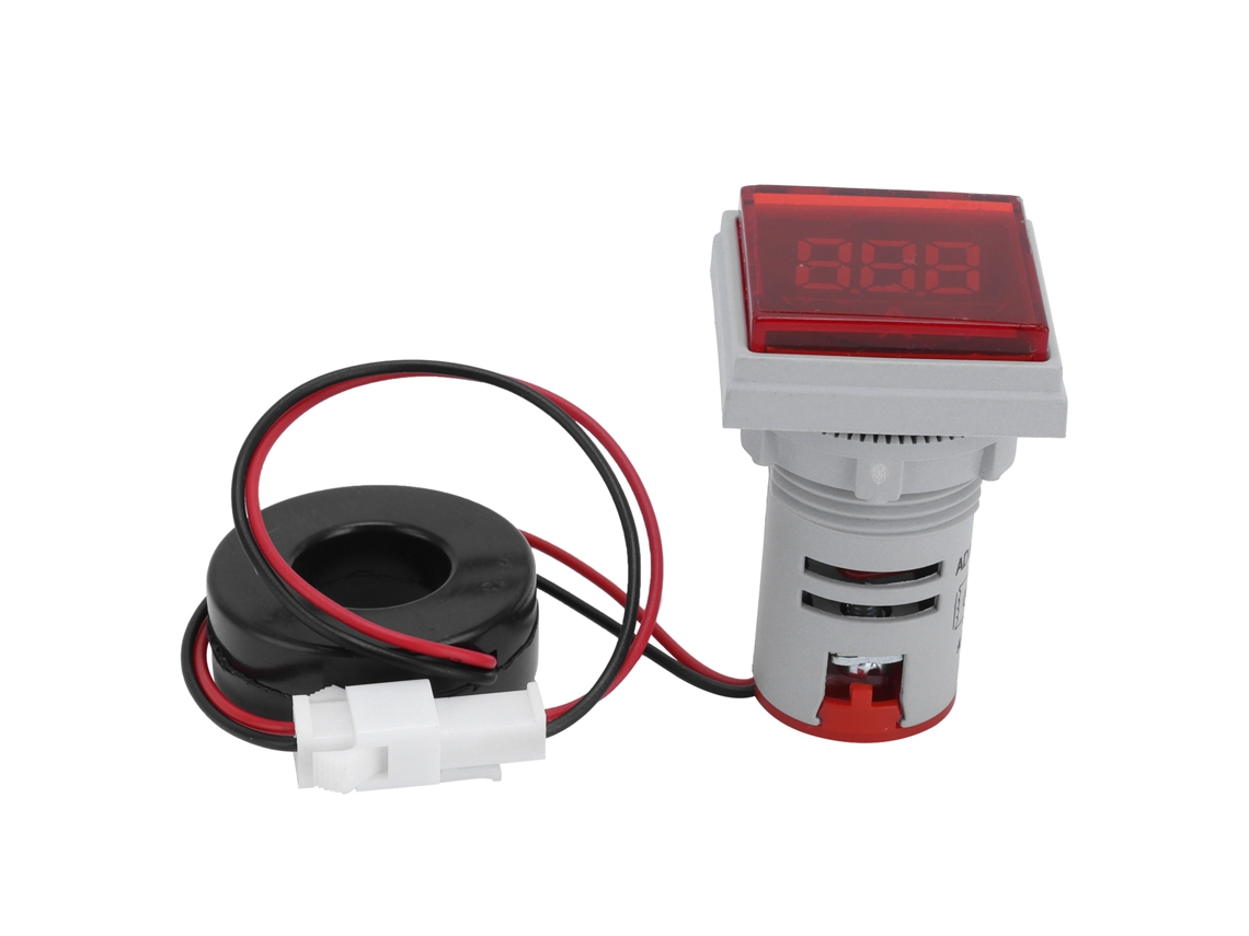 Medidor De Corriente Digital Con Indicador De Señal Ac 220v Ad16-22fsa Con Luz