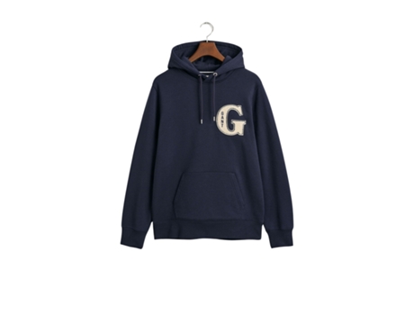 Sudadera con Capucha de Hombre GANT Graphic Azul (M)