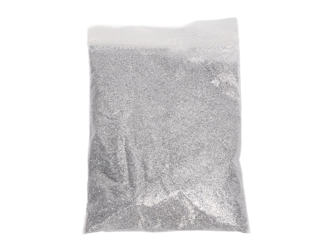 Purpurina Ultrafina De 50 G Para Uñas, Maquillaje, Manualidades, Brillo, Fácil De Quitar, Color Plata.
