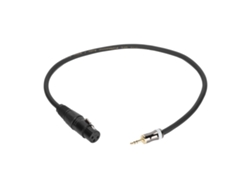 Cable XLR Hembra A de 3,5 mm macho balanceado para micrófono de 0,5 m JD6025