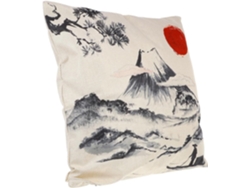 Cojín Funda Lino De Retro Estilo Japonés