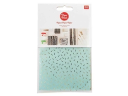 Paper patch Fideos dorados menta 30x42 cm