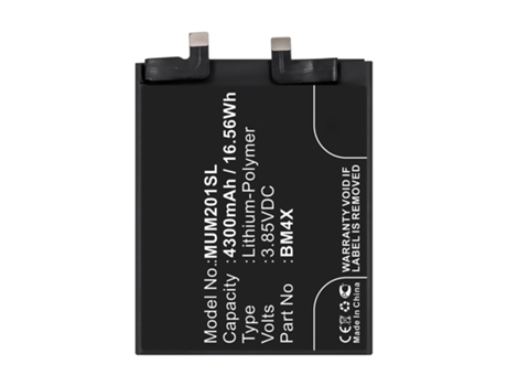 Batería de repuesto de Litio-Polímero Xiaomi Mi 11 4600mAh CLAPPIO