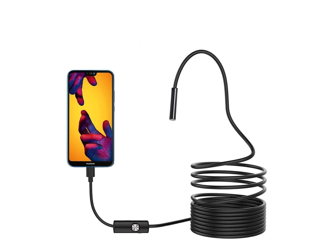 Endoscopio USB con cámara de inspección Android SZSMART (cable rígido de 5,5 mm - 2 m)