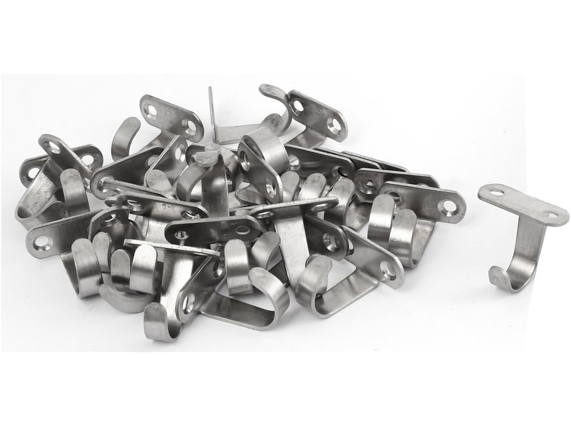 30 Ganchos De Acero Inoxidable Para Toallas Y Perchas Para Colgar Ropa, Accesorios De Baño