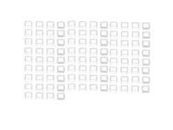 Kit De 100 Piezas De Cubiertas Cuadradas Transparentes De Abs Para Interruptores Táctiles Y Pulsadores.