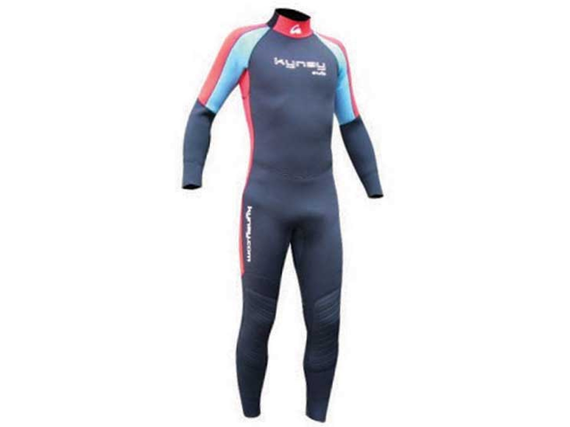 Fato Neoprene Manga Comprida Back Zip Full Elastic Azul Mkynay