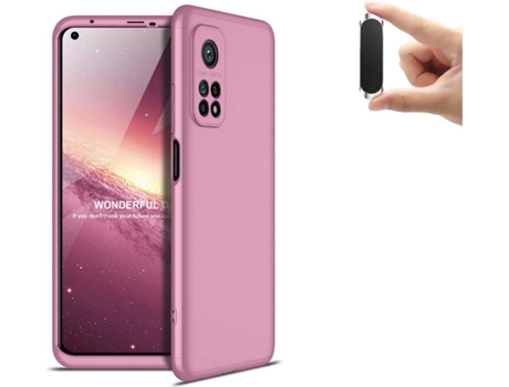 Carcasa y Soporte Xiaomi Mi 10T Pro Slim armor 360º Rosa