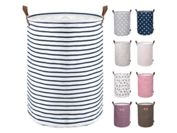 Cesto De Ropa Grande De 45 Cm Con Tapa, Plegable, Con Asa De Cuero, Resistente Al Agua.