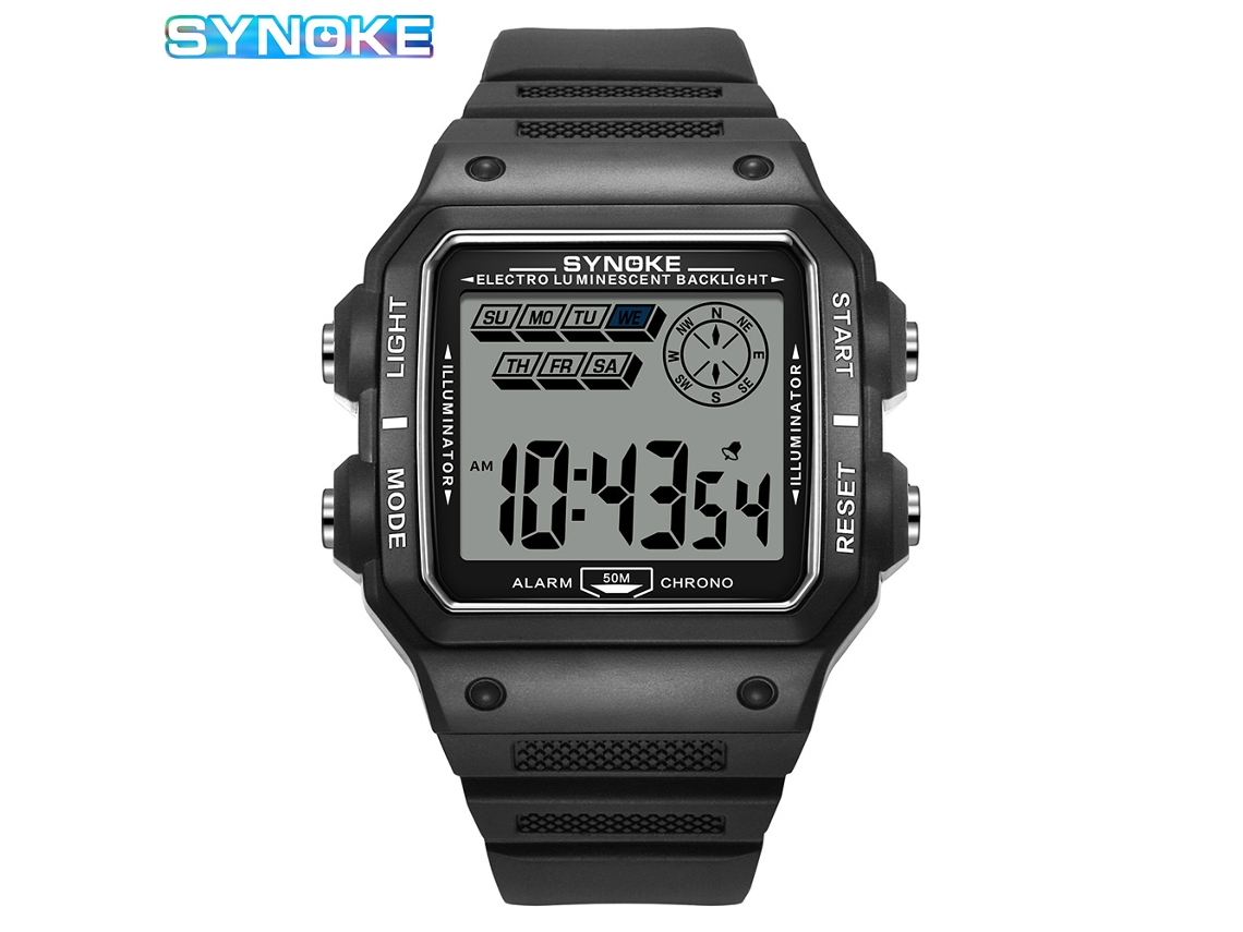 Reloj deportivo digital para hombre MDUG con correa de silicona.