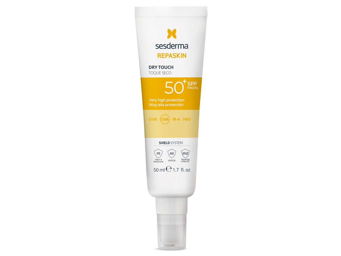 Protector Solar Facial SESDERMA Repaskin SPF50 Toque Seco (50 ml)