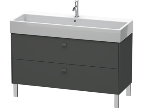 Mueble de aseo DURAVIT Brioso de 118,4 x 45,9 cm 2 extraíbles con sifón y delantal para lavabo Vero Air 235012