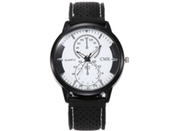 Reloj De Pulsera Deportivo Unisex Informal De Silicona Con Movimiento De Cuarzo Blanco
