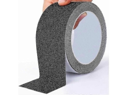 Cinta de seguridad Rosewell para exteriores, color negro, 5 cm x 10 m, ideal para escaleras.