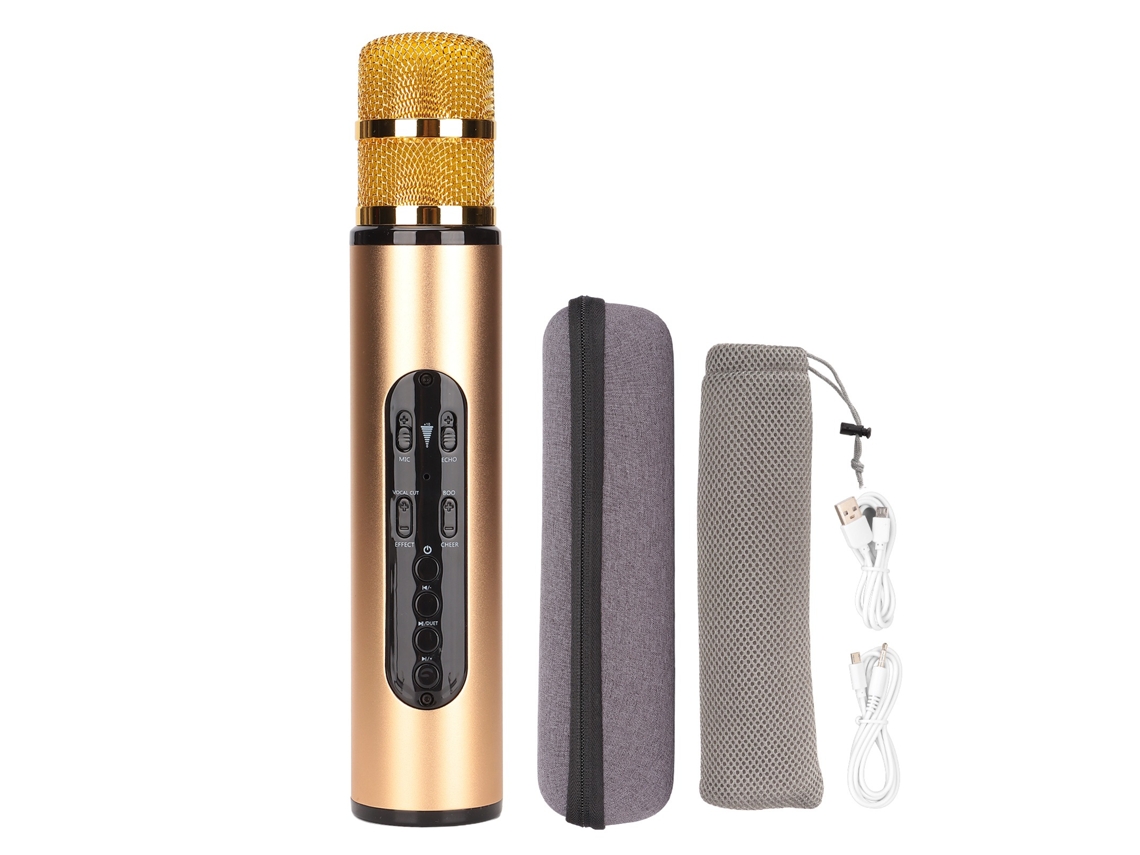 Micrófono Inalámbrico De Karaoke Bluetooth (cuatro Efectos De Sonido, Cinco Cambiadores De Voz)