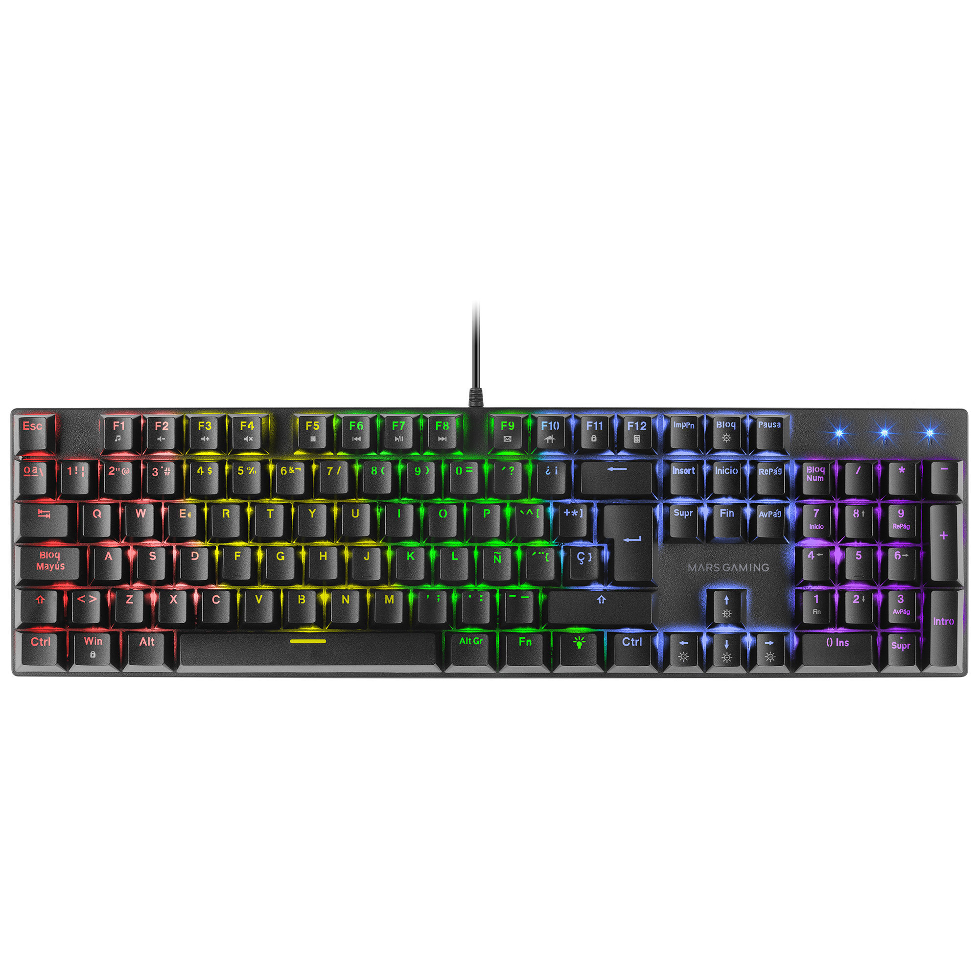 Teclado Gaming MARS GAMING MK422RES Negro