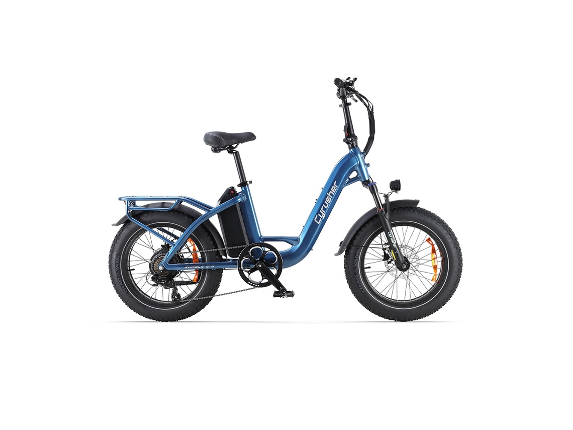Bicicleta eléctrica para mujer Cyrusher Rumble2.0 de 20 pulgadas con motor de 250 W y batería de 48 EV y 18 Ah.