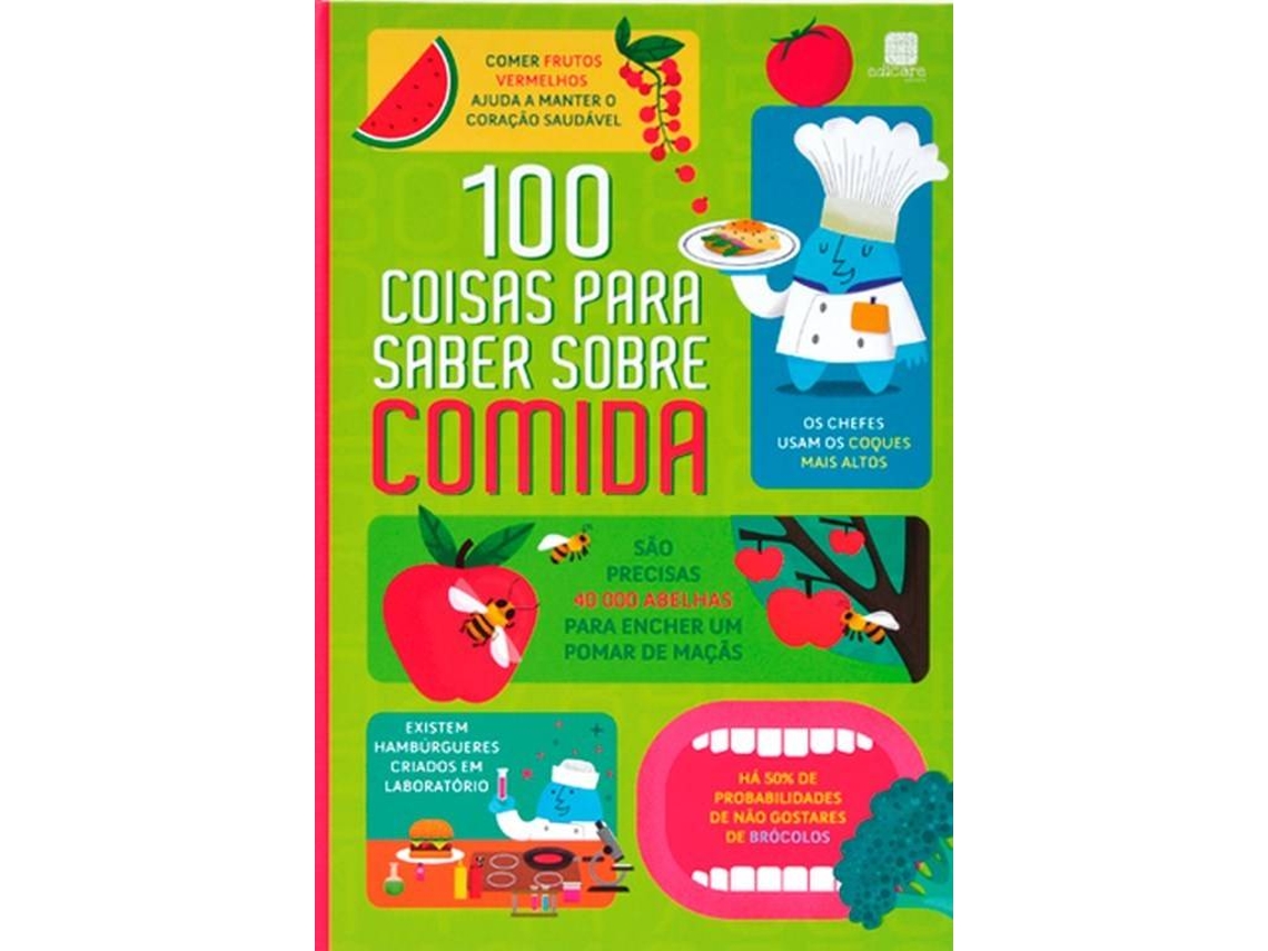 Libro 100 Coisas para Saber sobre Comida (Portugués)
