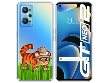 Carcasa Realme GT NEO 2 5G TUMUNDOSMARTPHONE Dibujos Transparente Multicolor