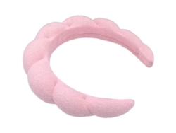 Diadema Adhesiva Rosa Para Uso En Spas Femeninos, Para Limpieza Facial Y Maquillaje.
