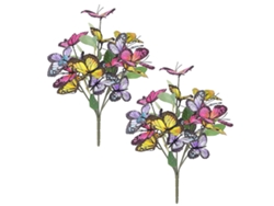 Ramo de flores de mariposa artificiales para decoración de bodas