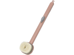 Rebe-escoba De Baño Con Mango Largo Rosa Cepillo Desinfectante Exfoliante Con Dispensador De Jabón Para Piel Suave Y Limpieza Profunda