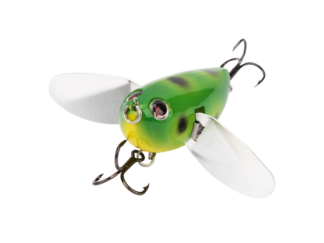 Señuelo De Pesca Artificial Con Alas Doradas, Abs, 6 Cm, 12,7 G, Accesorio De Pesca De Aparejo Duro N.° 2