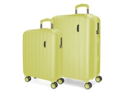 MOVOM Juego De Maletas ABS Rígida Wood Amarillo